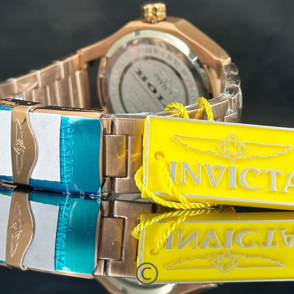 NEW Invicta 31835 Bolt 48MM Blue Dial Rose-Tone Stainless Steel Bracelet Watch - Picture 9 of 10